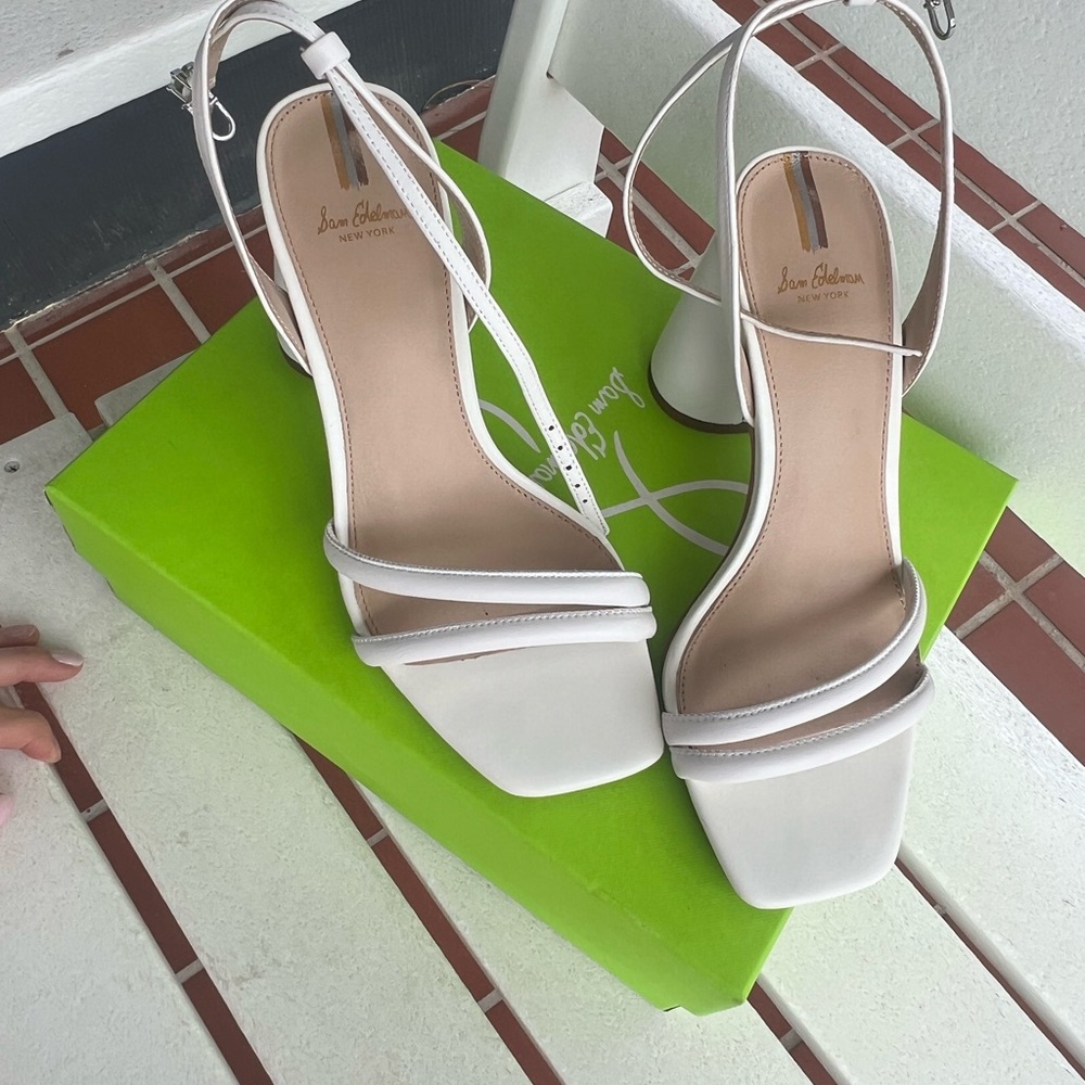 Sam Edelman White Heels - Picture 3 of 9